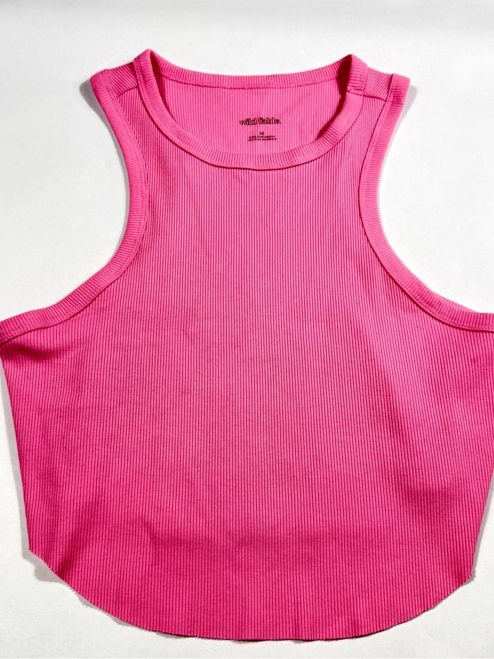 wild fable Hot Pink Ribbed Crewneck Tank